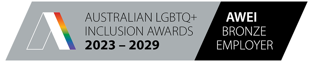 AWEI bronze employer | Australian LGBTQ+ inclusion awards 2023-2026